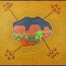 Aboriginal Art Canvas - Clifton Macintyre-Size:60x60cm